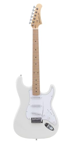 Photogenic フォトジェニック エレキギター STタイプ メイプル指板 ホワイト ST-180M/WH [ソフトケース/シールド/調整用レンチ付属] 1