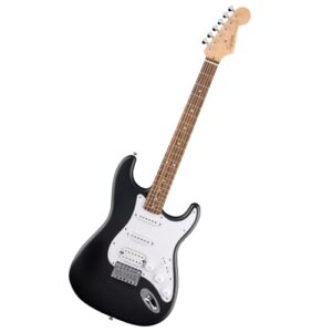 Squier by Fender スクワイヤー エレキギター Debut Collection™ Stratocaster® HT HSS, Laurel Fingerboard, White Pickguard, Black ソフトケース付き 1