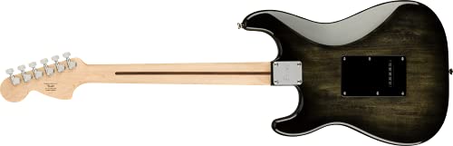 Squier by Fender エレキギター Affinity Series™ Stratocaster® FMT HSS, Maple Fingerboard, Black Pickguard, Black Burst ソフトケース付き 中間 画像