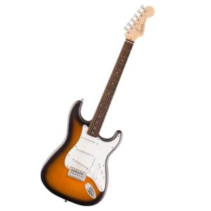 Squier by Fender スクワイヤー エレキギター Debut Collection™ Stratocaster®, Laurel Fingerboard, White Pickguard, 2-Color Sunburst ソフトケース付き 1