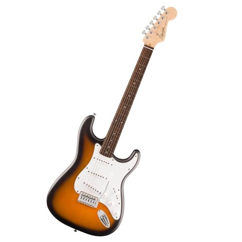 Squier by Fender スクワイヤー エレキギター Debut Collection™ Stratocaster®, Laurel Fingerboard, White Pickguard, 2-Color Sunburst ソフトケース付き 1