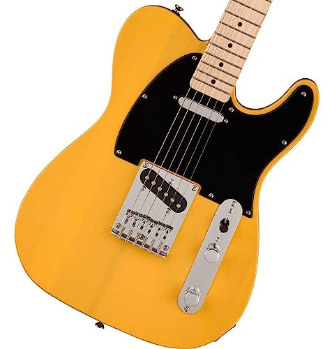 Squier by Fender スクワイヤー エレキギター Squier Sonic™ Telecaster®, Maple Fingerboard, Black Pickguard, Butterscotch Blonde ソフトケース付き 中間 画像