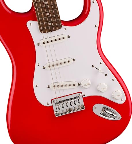 Squier by Fender スクワイヤー エレキギター Squier Sonic™ Stratocaster® HT, Laurel Fingerboard, White Pickguard, Torino Red ソフトケース付きの特徴・詳細 画像