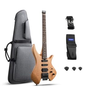 Donner NHL-500 Natural ヘッドレスギター エレキギター ドナー 1