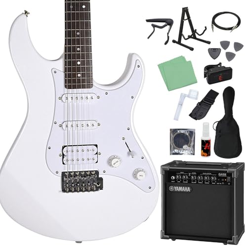 YAMAHA PACIFICA012 エレキギター 入門モデル SSHピックアップ ヤマハ パシフィカ (ヤマハアンプ初心者セット, ホワイト) 1
