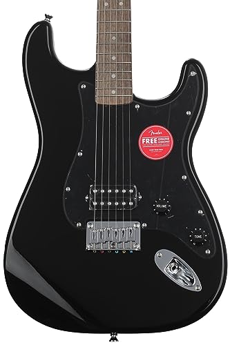 Squier by Fender スクワイヤー エレキギター Squier Sonic™ Stratocaster® HT H, Laurel Fingerboard, Black Pickguard, Black ソフトケース付き 中間 画像
