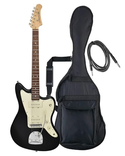 Photogenic エレキギター JMタイプ ブラック JM-220/BLK [ソフトケース/シールド/調整用レンチ付属] 1