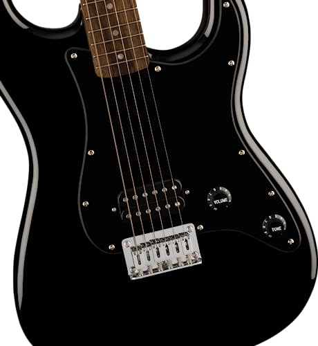 Squier by Fender スクワイヤー エレキギター Squier Sonic™ Stratocaster® HT H, Laurel Fingerboard, Black Pickguard, Black ソフトケース付き 中間 画像