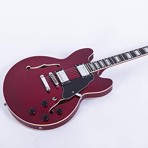GROTE Jazz Electric Guitar Semi-Hollow Body (Red)の特徴・詳細 画像