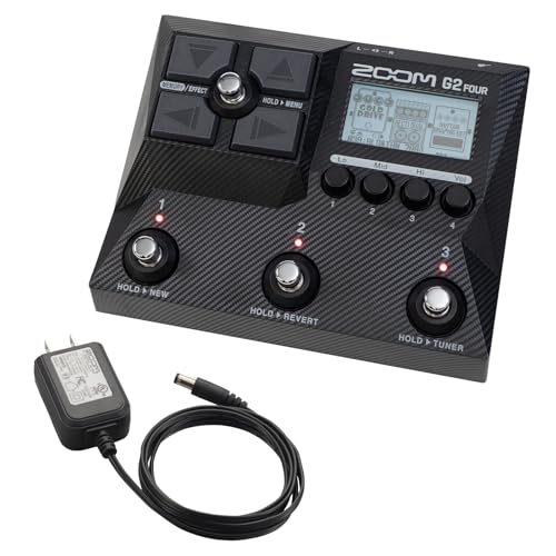 ZOOM ズーム G2 FOUR ギターマルチエフェクター IR搭載 79種類エフェクト USBオーディオ対応 軽量コンパクト MFX Gシリーズ ブラック アダプター同梱【国内正規品/メーカー延長保証3年】 1