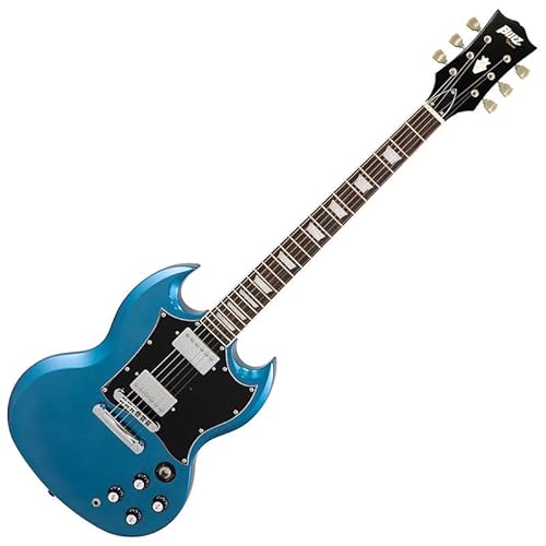 BLITZ by ARIA BSG-STD MBL ブリッツ アリア エレキギター SGタイプ メタリック ブルー 1