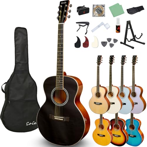 Eris. Aproa アコースティックギター 弾きやすい628mmスケール エリス アプロア (初心者12点セット, グロス/ブラック)の外観・全体像 画像