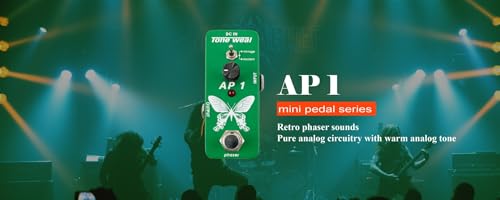 台湾でデザイン/製造、MINIペダルシリーズAP1ヴィンテージフェイザーサウンドスピードコントロールと2つのフェーザー波形選択の一部プレイヤーに温かみのあるクラシックなフルサウンドのフェイザートーンを提供します。の特徴・詳細 画像