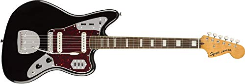 Squier by Fender エレキギター Classic Vibe '70s Jaguar®, Laurel Fingerboard, Black ソフトケース付きの詳細・まとめ 画像