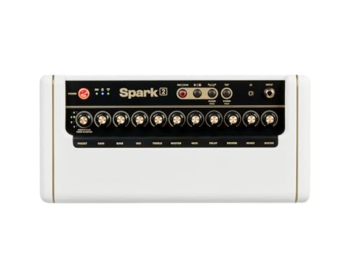 Positive Grid Spark 2 Pearl ギターアンプ ルーパー内蔵 50W Bluetooth 自宅練習に最適 アプリでアンプやエフェクトを切り替えられる ※Amazon限定 メーカーオリジナルピック付きの特徴・詳細 画像