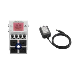 【セット買い】ZOOM ズーム MS-50G+マルチストンプペダル ホワイト 白 マルチレイヤーIR搭載 102種類のギターエフェクトを搭載 + AD-16A ACアダプター DC9V 1