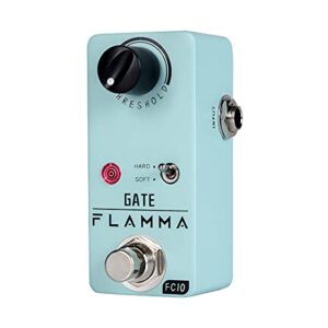 FLAMMA FC10 ノイズ ゲート ギター ペダル ノイズ キラー スマート ノイズ減少 ノイズ サプレッサー エフェクト ペダル トゥルー バイパス ノイズ ゲート グリーン 1