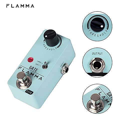FLAMMA FC10 ノイズ ゲート ギター ペダル ノイズ キラー スマート ノイズ減少 ノイズ サプレッサー エフェクト ペダル トゥルー バイパス ノイズ ゲート グリーンの特徴・詳細 画像
