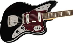 Squier by Fender エレキギター Classic Vibe '70s Jaguar®, Laurel Fingerboard, Black ソフトケース付き 1