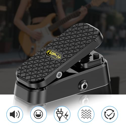 P Prettyia 【2025新登場】エクスプレッションペダル ユニバーサルエクスプレッション 外部ペダル エクステンションペダル ノイズなし 省スペース設計 軽量 コンパクト ボリュームペダル パッシブボリューム マルチエフェクト制御 音量コントロール ワウペダル ピッチシフト クッション付き セルフロックスイッチ エフェクトペダルの特徴・詳細 画像