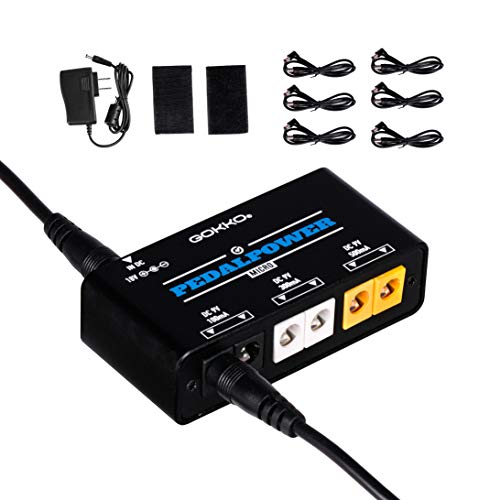 GOKKO AUDIO パワーサプライ エフェクターペダル用 エレキギター用 ギターエフェクター パワーサプライ 低ノイズ 6独立9V DC出力 電源供給(ミニ)の詳細・まとめ 画像