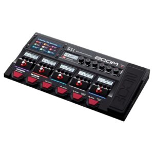 ZOOM G11 ギターマルチエフェクター 5インチタッチスクリーン 16アンプモデル + 6オリジナルアンプ 70プリセットIR IRローダー対応 ギターエフェクト/音作り/レコーディング/ライブ演奏対応 Gシリーズ アダプター付属【国内正規品 3年保証】 1