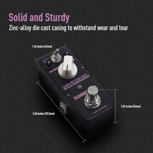 SONICAKE ビットクラッシャー ギター エフェクター ペダル サンプラー付き Wave Crushの特徴・詳細 画像