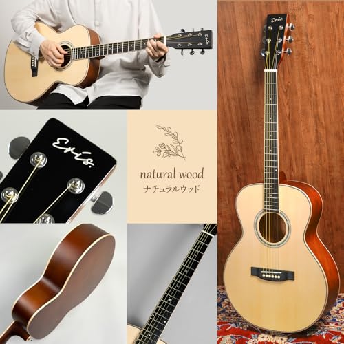 Eris. Aproa NTW アコースティックギター初心者12点セット ナチュラルウッド スプルース 牛骨ナット 628mmスケール アコギ エリスの特徴・詳細 画像