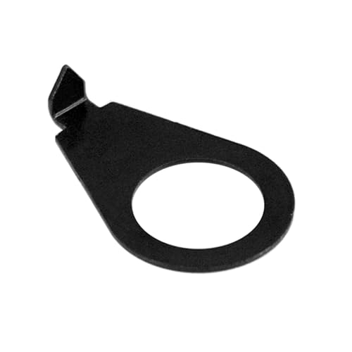 STARTIST 10個のギターノブポインタープレート、金属、ギターコントロールノブワッシャー、楽器の交換用に簡単に取り付け可能, 黒の特徴・詳細 画像