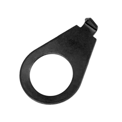 STARTIST 10個のギターノブポインタープレート、金属、ギターコントロールノブワッシャー、楽器の交換用に簡単に取り付け可能, 黒の詳細・まとめ 画像