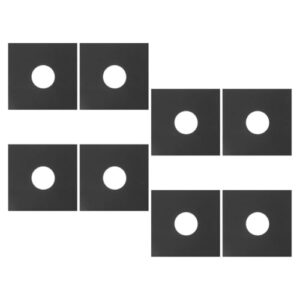 Parliky ビニールレコードジャケット 8枚入り 静電気防止インナースリーブ ポリオレフィン製 レコード収納用ブラックバッグ DJやコレクター 1