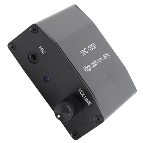 Zerodis マイクアンプ 高感度 マイクオーディオアンプ 高利得1000倍増幅 アクセサリーセットキットコンパクトサイズ収納便利ユーザーフレンドリー DC 5Vブラックの外観・全体像 画像