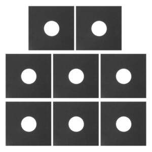 SWETRACE ビニールレコードバッグ 二重層インナースリーブ 静電気防止 PO素材 8枚セット ビニールレコード保護用収納ケース DJ機器用宅内外運 1