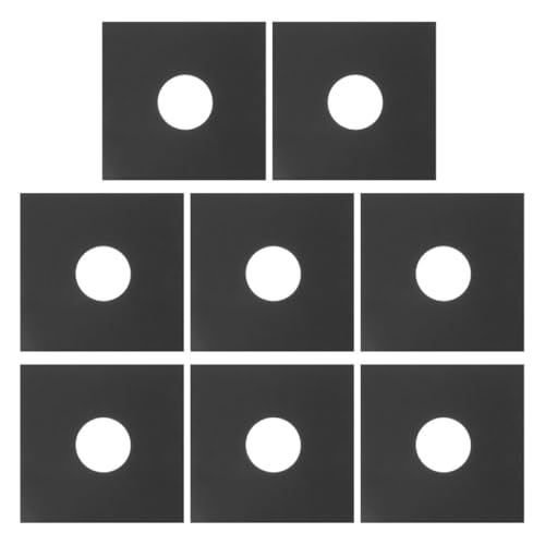 SWETRACE ビニールレコードバッグ 二重層インナースリーブ 静電気防止 PO素材 8枚セット ビニールレコード保護用収納ケース DJ機器用宅内外運の外観・全体像 画像