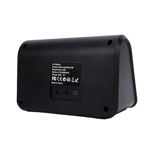 Zerodis ポータブルミニアンプ 内蔵リズムドラムマシン 2つの音色モード搭載 ワイヤレス接続可能 ギター練習用 ヘッドホンジャック付き ABS素材 ブラック色 10Wの特徴・詳細 画像