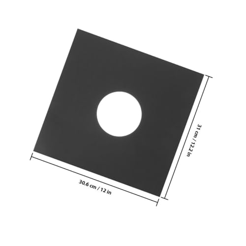 ledmomo ビニールレコード用静電気防止インナースリーブ 8枚セット 二重層構造ビニール収納バッグ ブラック DJ機器アクセサリー向け保管 輸の詳細・まとめ 画像