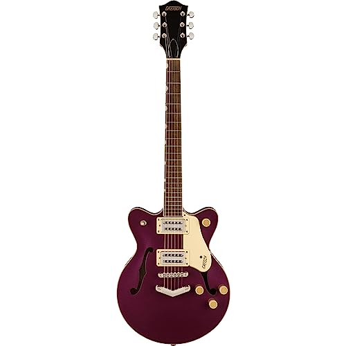 GRETSCH グレッチ セミアコ G2655 Streamliner™ Center Block Jr. Double-Cut with V-Stoptail, Laurel Fingerboard, Burnt Orchid ソフトケース付きの外観・全体像 画像