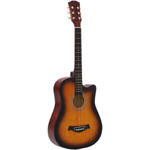 SUGGEST アコースティックギター 選べるカラー 初心者 入門用 自宅 練習 弦楽器 音楽 ギター 軽音楽 弾き語り 1