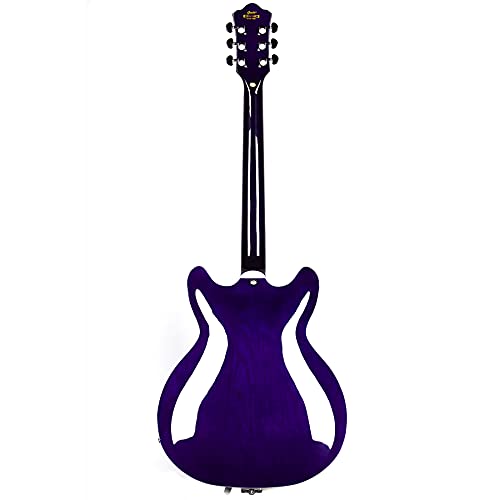 GROTE 335 style Jazz Electric Guitar with Bigsby Semi-Hollow Body (Purle)の詳細・まとめ 画像