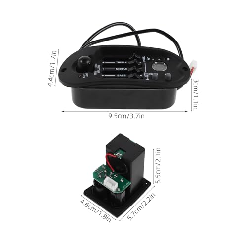 EPIGEIST アコースティックギタープリアンプセット 4バンドEQ内蔵ピックアップ 電子チューナー搭載 アコースティックエレキギター用プリアンプ アンプ接続対応 楽器演奏用 バッテリーなしの詳細・まとめ 画像