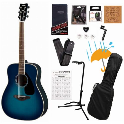 YAMAHA / FG820 SB (サンセットブルー) ヤマハ アコースティックギター フォークギター アコギ FG-820 入門 初心者 アコギ入門豪華12点初心者セットRの外観・全体像 画像