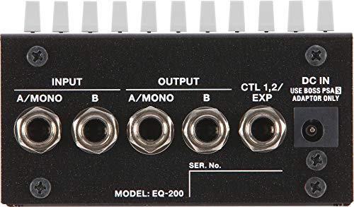 BOSS ボス EQ-200 グラフィックイコライザー 2系統の10バンドEQ 127のユーザー・メモリー MIDI端子搭載 AC/単三電池による2電源方式 ギター/ベース用イコライザー ライブ バンド 軽音の特徴・詳細 画像