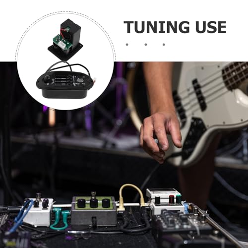 SECFOU アコースティックギタープリアンプEQ 4バンドイコライザー内蔵 LCDチューナー付き エレクトリックピックアップセット ギター演奏 ライブ 録音対応 バッテリーなしの特徴・詳細 画像