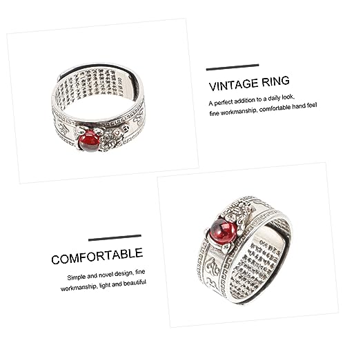 CALLARON 貔貅の指輪 ヴィンテージ調 敬開式 リング 富と幸運のお守り レトロデザイン 指輪 アジャスタブル メンズ レディース兼用 ファッションジュエリーの特徴・詳細 画像