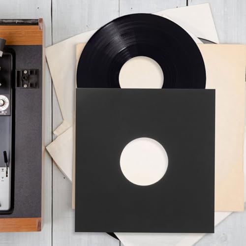 OFFSCH ビニールレコードプロテクタースリーブ 8枚セット 静電気防止内袋付き 段ボール製レコードジャケット DJ機器アクセサリー 音楽用保の特徴・詳細 画像