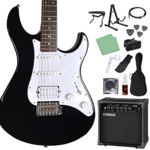 YAMAHA PACIFICA012 エレキギター 入門モデル SSHピックアップ ヤマハ パシフィカ (ヤマハアンプ初心者セット, ブラック) 1
