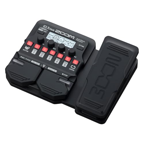 ZOOM ズーム G1X FOUR ギターマルチエフェクター ペダル付き アンプシミュレーター【国内正規品/3年延長保証付】 70種以上のエフェクト 電池駆動 ルーパー ドラムマシン内蔵 軽量コンパクト Gシリーズの外観・全体像 画像