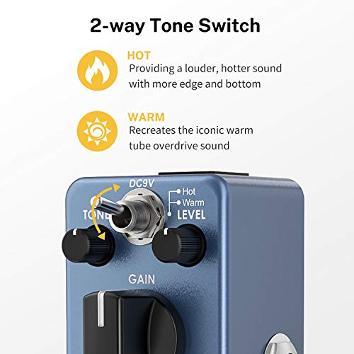 Donner オーバードライブ ギターエフェクター ディストーション ペダル Blues Driveの特徴・詳細 画像