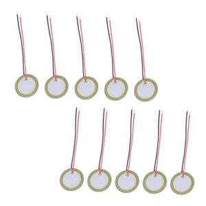 Generic ピックアップ圧電素子 20個セット – 圧電トランスデューサ ミニブザー ギター用アクセサリー さまざまな電子機器に対応 (10pcs) 1