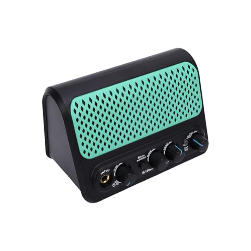 Zerodis ポータブルミニアンプ 内蔵リズムドラムマシン 2つの音色モード搭載 ワイヤレス接続可能 ギター練習用 ヘッドホンジャック付き ABS素材 ブラック色 10Wの特徴・詳細 画像